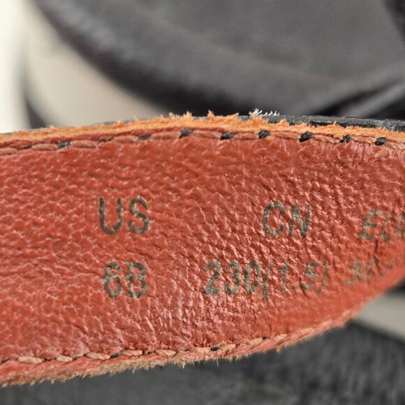 Kate Spade High Rise Spade Platform Wedge Sandals 6 B Black White Striped Preppy - Picture 13 of 14